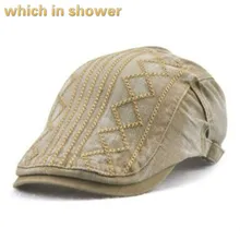 Повседневная клетчатая Осенняя козырек из хлопка, регулируемые мужские береты, одноцветная винтажная плоская кепка, Женская Ретро Кепка для газетчика, шапка с костями, Прямая