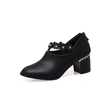 

2019 age season new fashion thick with high with small flower size size 32-4800 - a single woman shoes