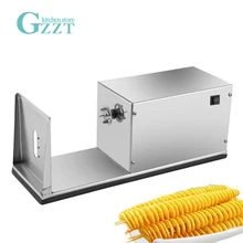 GZZT Electric Tornado Potato Spiral Cutter Stainless Steel Spiral Potato Slicer Potato Tower Making Twist Shredder GZZT Electric Tornado Potato Spiral Cutter Stainless Steel Spiral Potato Slicer Potato Tower Making Twist Shredder
