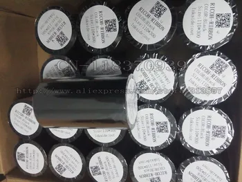 

Hot Sale 110mm * 300m Thermal transfer wax ribbon 2pcs / Lot for Thermal Transfer barcode label printer custom labels