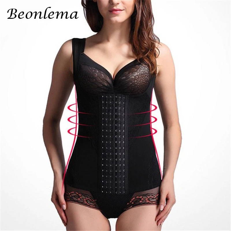 

Beonlema Slimming Underwear Corset Belt Body Modeling Strap Waist Trainer Seamless Shapers Top Steel Boned Slim Vest Fajas S-6XL
