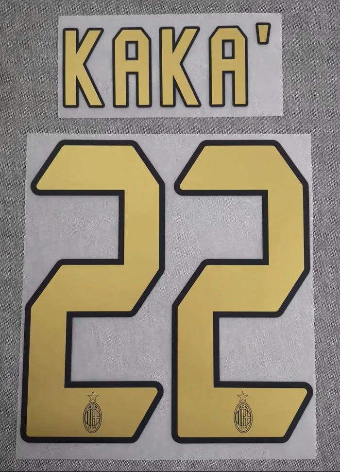 2006 2007 KAKA Nameset Ретро Ronaldinho Пирло Шевченко инзаги малдини Неста Nameset футбольный патч с принтом