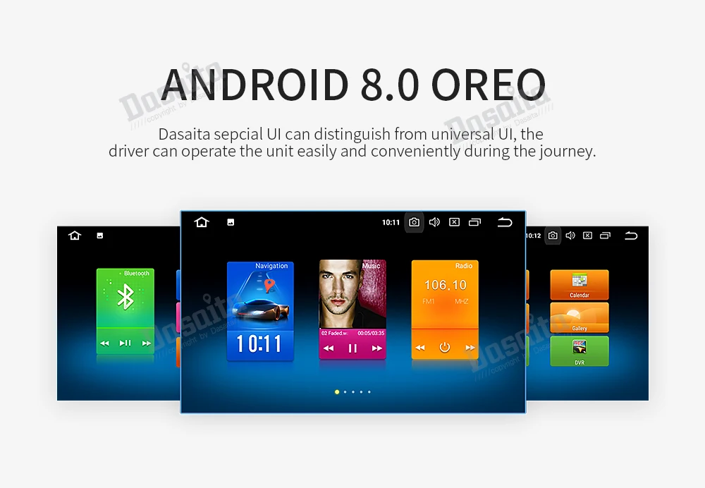 Sale Dasaita Android 9.0 Car Mutimedia for Toyota Vios Yaris Radio 2017 10.2" IPS Touch Screen Octa Core 32G ROM 1024*600 MP3 RDS 4