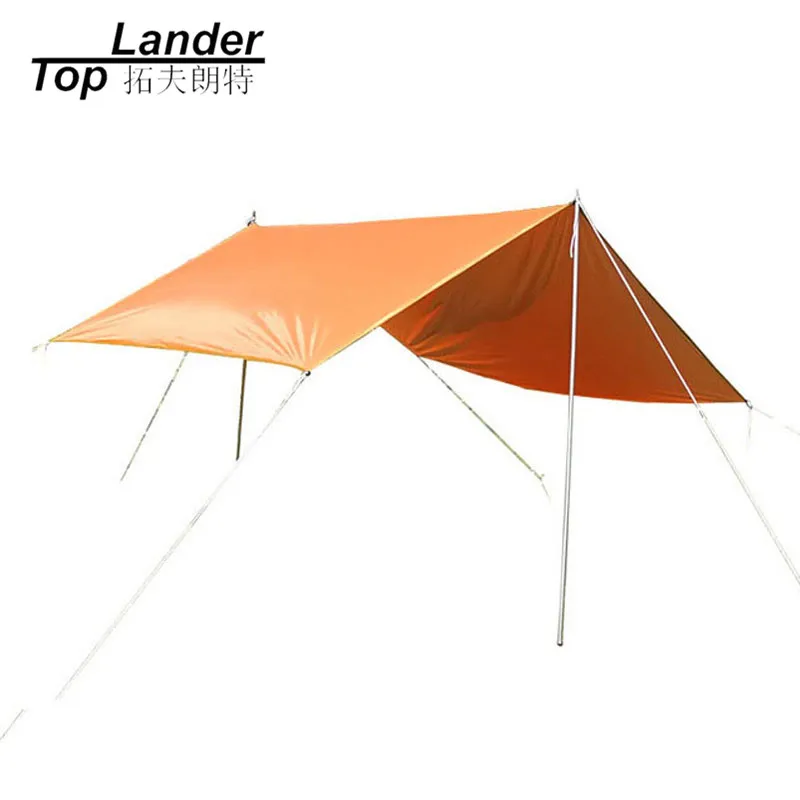 

3 X 3M Outdoor Waterproof Sun Shelter Tent Multi-Purpose Tarp Tent Shelter Silver Coating Anti UV Camping Sun Shelter