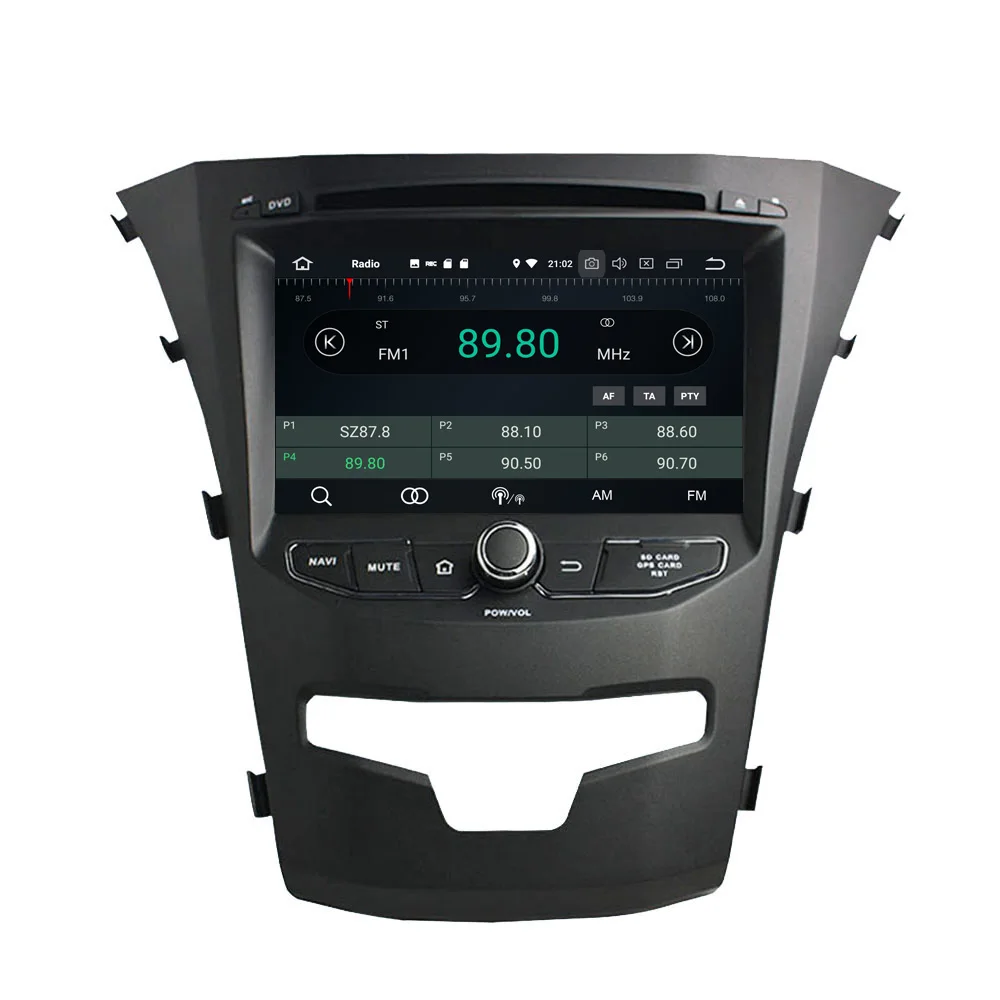 Excellent 4G RAM Android 9.0 Octa-core Car DVD Player for SsangYong Korando Actyon 2014-2017 Radio GPS Navigation WiFi DVR SWC Audio Video 1