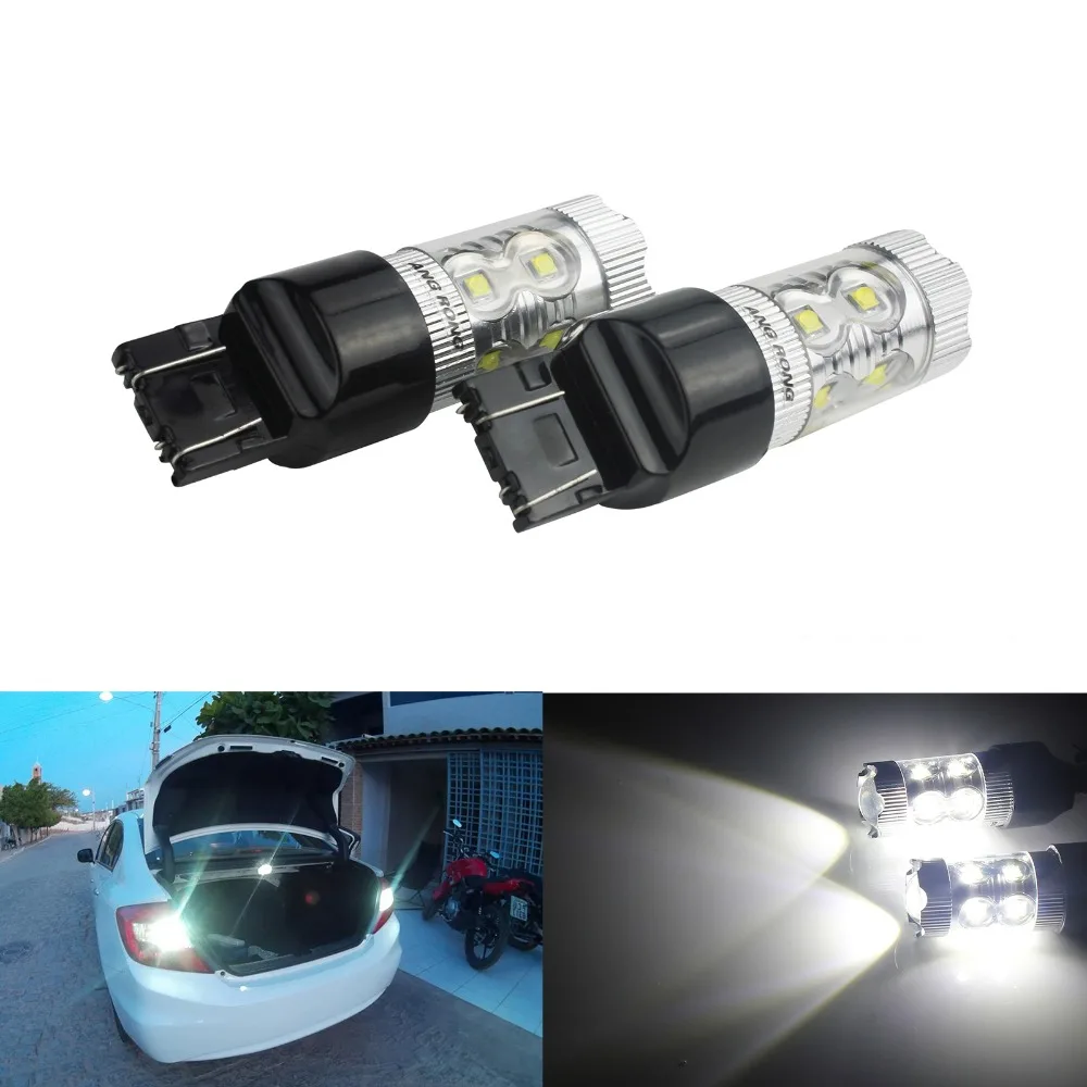 ANGRONG 2x7443 580 582 7440 W21/5 W LED 50W Sidelight лампа DRL для CORSA D INC VXR|Сигнальная лампа| |