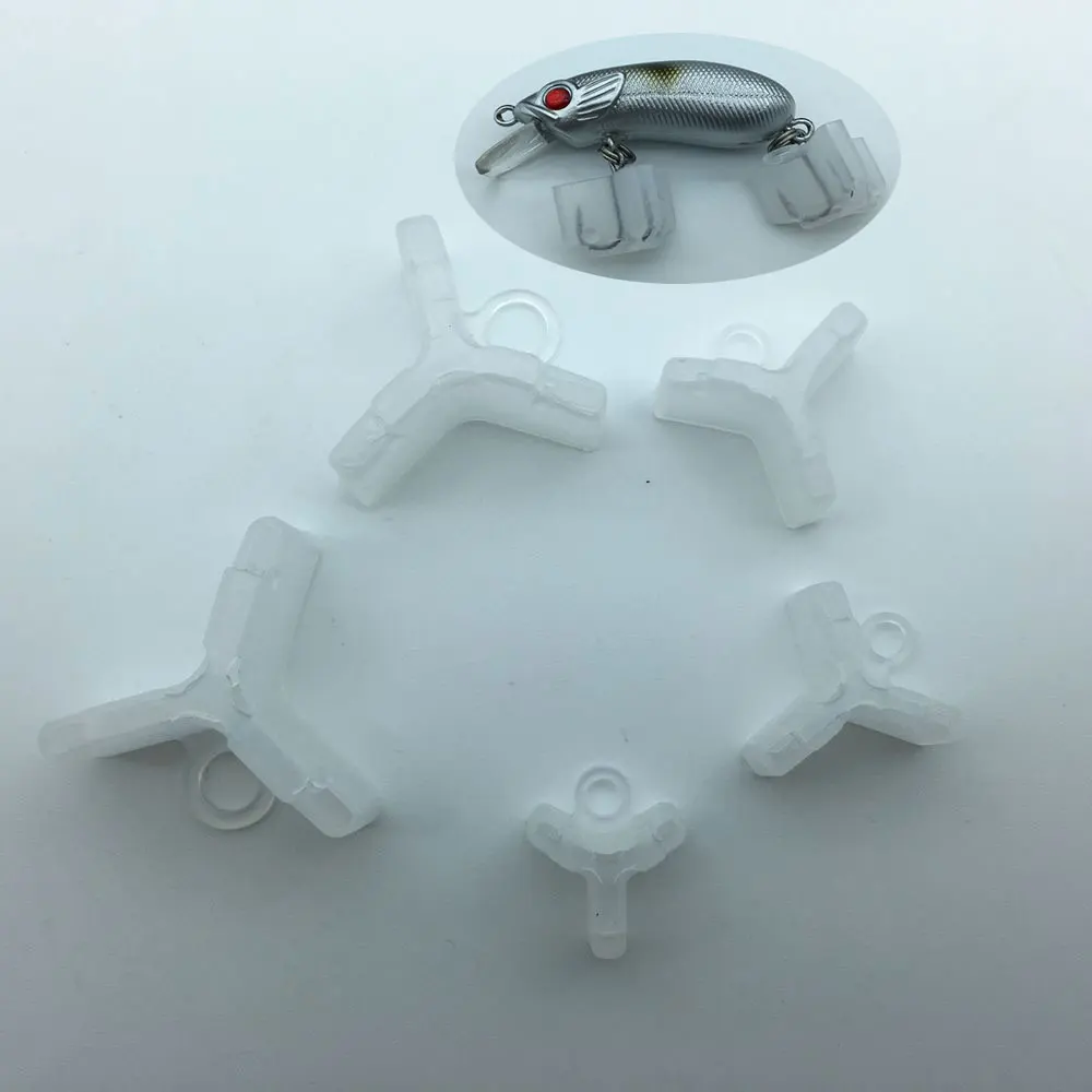 20PCS Plastic Treble Hook Protectors Covers for Fishing Lures 5 Sizes