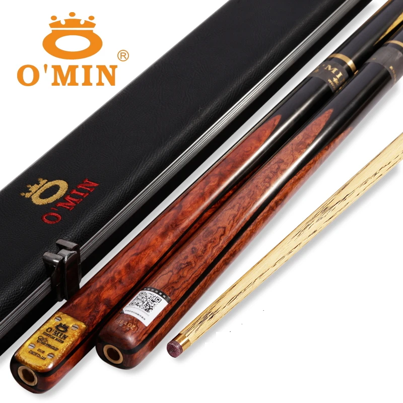O`MIN Extreme Handmade 3/4 Jointed Snooker Cues Sticks 10mm Tips pool