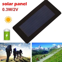 Amzdeal Solar Panel Solar Charger Pane Durable Waterproof Flexibility Solar Generator 0.3W 2V Portable