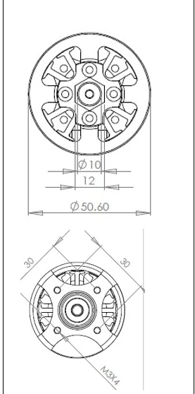 Двигатель FMS 5060 KV300 300KV для 1700 мм F4U Corsair / P47 6S Power RC модель самолета запасные части