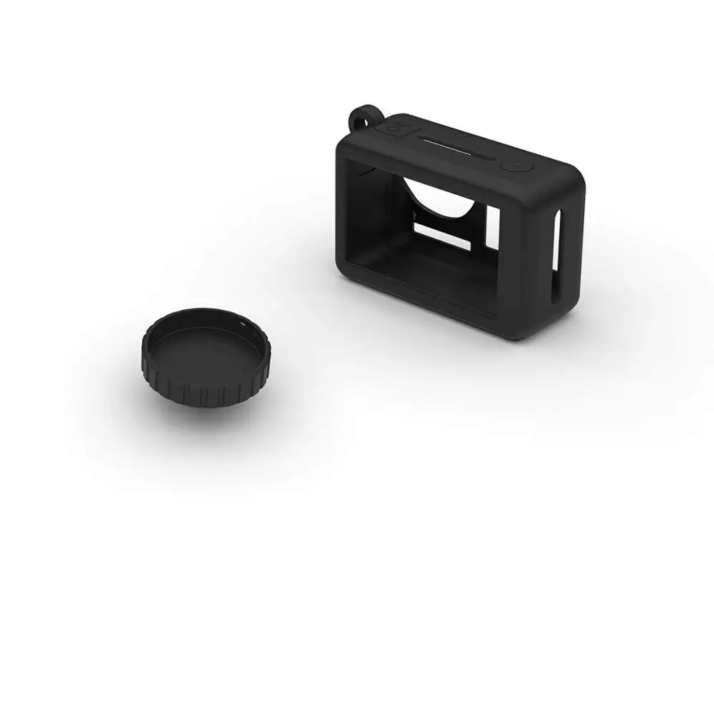 DJI osmo Action Camera Case Protective Silicone Skin Lens Cap cover Black Accessories | Электроника