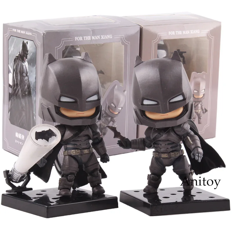 

The Dark Knight Batman Armored Q Version PVC Batman Action Figure Dark Knight Collectible Model Toys 2pcs/set