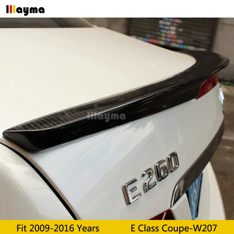 AMG стиль углеродного волокна спойлер заднего крыла для Benz E class coupe E260 E320 E400 W207 2009- год задний автомобильный спойлер