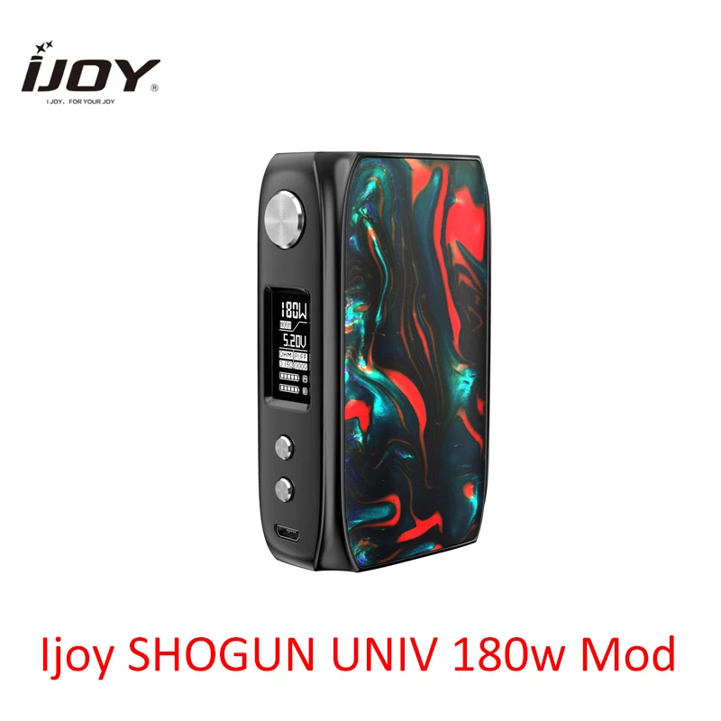 

Original VAPE MOD ijoy SHOGUN UNIV mod 180w Electronic Cigarette Resin box mod for KATANA SUBOHM Tank vs DRAG 157W MOD