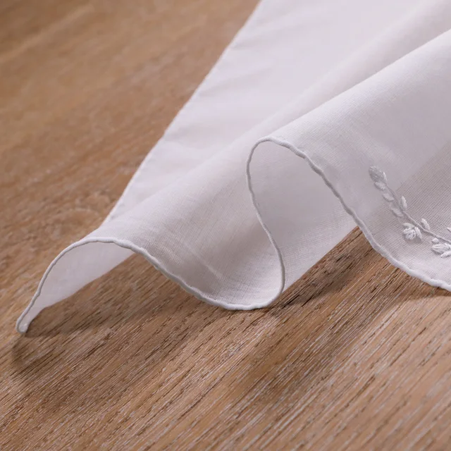 S005-W: 12 Darab Finom 100% Pamut Kézzel Készített Hímzett/ Kézi Hímzés - Image 4