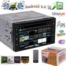 6 2 Double 2Din Android 6 0 Car DVD Player font b Radio b font Stereo