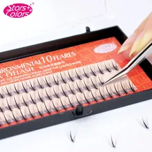 Новая мода натуральные мягкие 0,07 мм накладные ресницы средней плотности сторона мягкий шелк наращивание ресниц