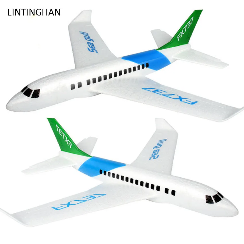 The new version of the upgrade hand throw EPP civil aviation foam aircraft children glider resistant to fight insert model LINTI