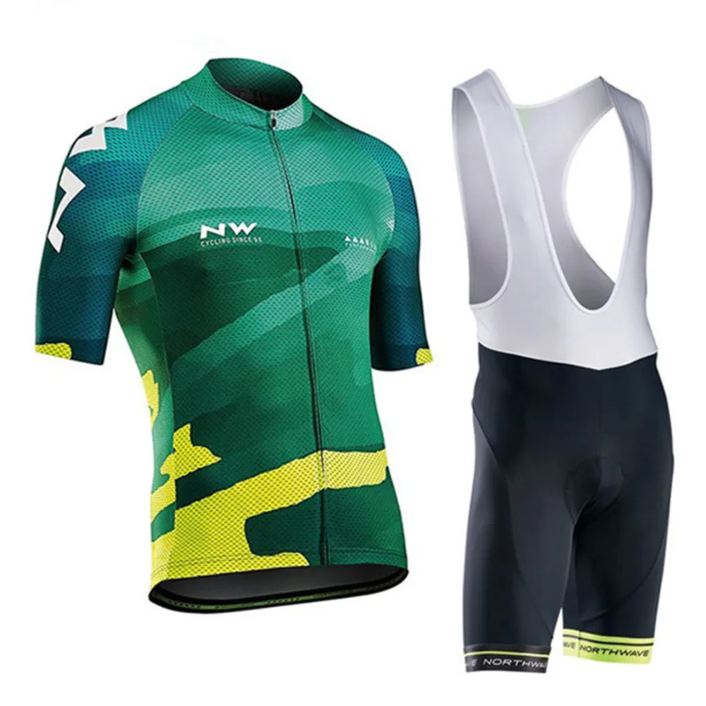 

NW 2019 Summer Cycling Jersey Short Sleeve Set Bike Bicycle Clothes Ropa Ciclismo Uniformes Cycle Clothing Maillot Bib Shorts