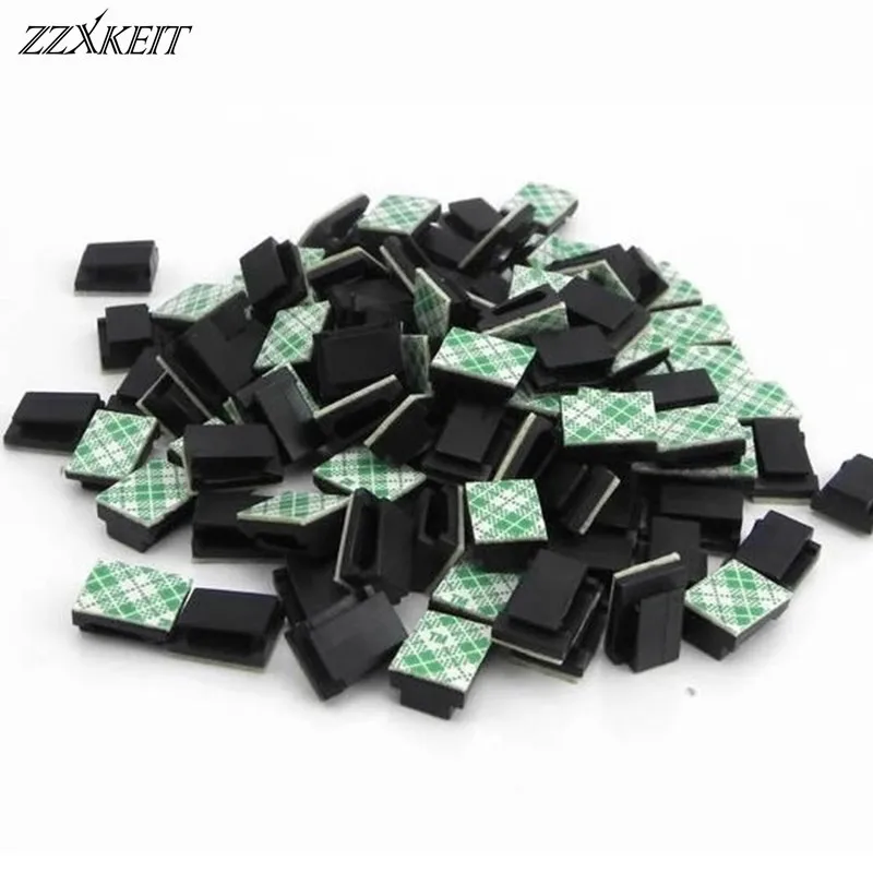 

30Pcs Car Cable Holder Clips Wire Clamp Fixer Cable Winder Drop Wire Tie Holder Cord Organizer Management Desk