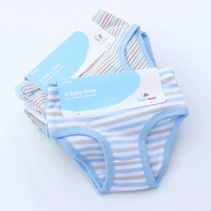 3Pcs/Lot Children's Underwear Colorful Boys Shorts Panties Soft Organic