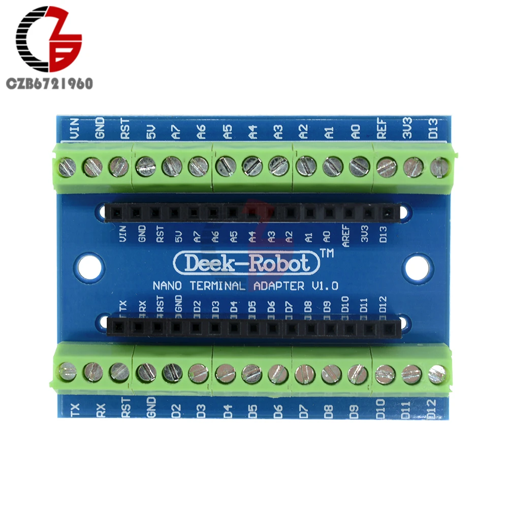 Стандартный клеммный адаптер плата адаптер питания Expasion щит модуль для Arduino Nano 3,0 V3.0 AVR Atmega328-AU DIY DC