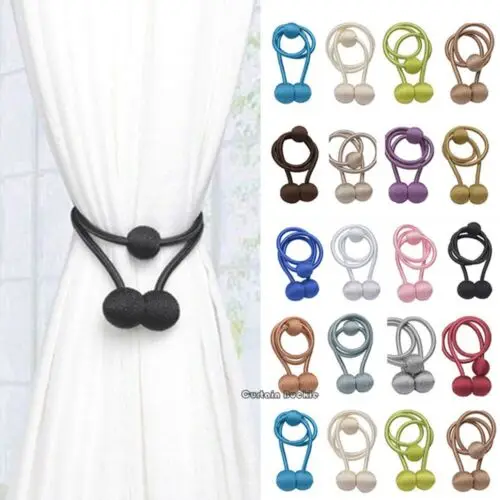 

New Ball Magnetic Curtain Buckle Holder Tieback Clips Home Window Accessories Curtain Tieback