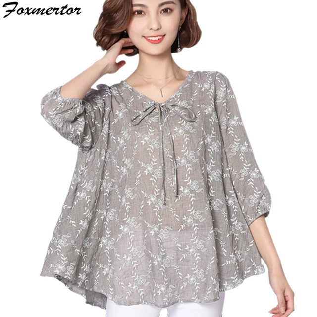2018 new summer women blouses plus size tunic 5xl 6xl fashion shirt plus size tunic