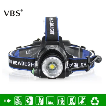 

LED Headlamp Cree XML- T6 Waterproof 2000LM Rechargeable Head Lamps 3 Modes Headlight Zoomable Torch Not Include 2*18650 Battery