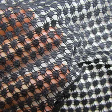 Французская открытая черная эластичная сетчатая ткань в горошек, сексуальное белое нижнее белье, кружевная ткань, модная перспективная футболка, швейная ткань ручной работы