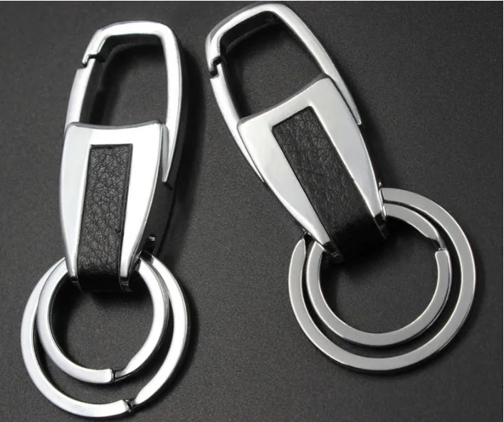 

Car-styling Car Key Ring Cover Chain for Ford Toyota Audi Keychain Leather Car Accessories