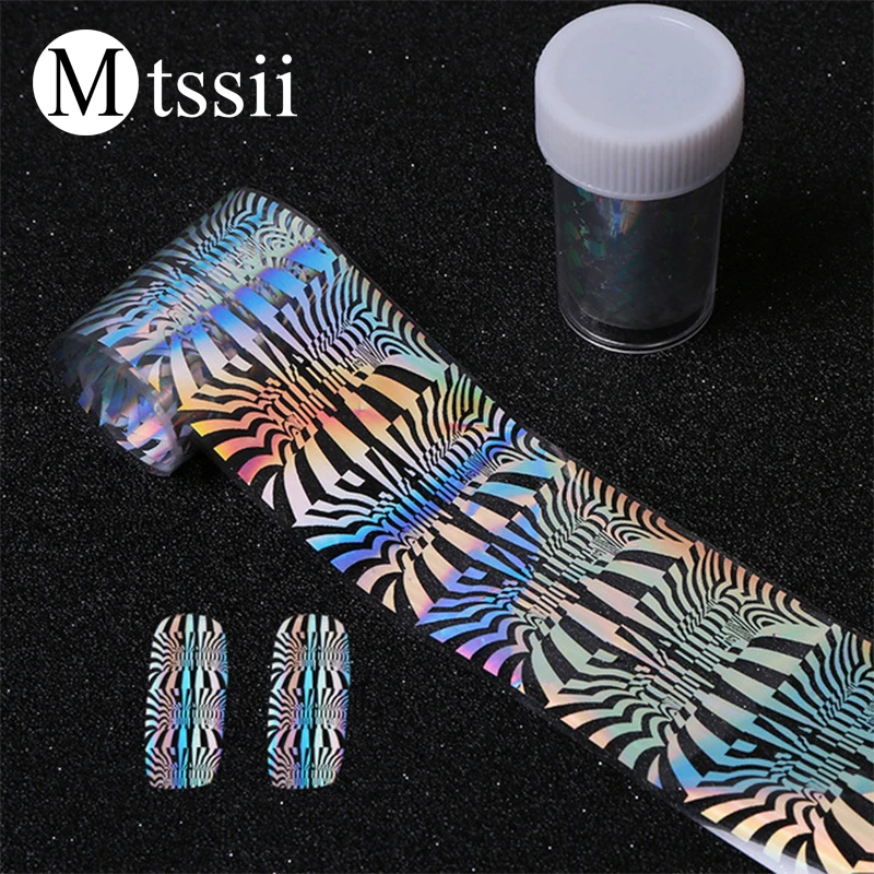 

ABS Sliders for Nails Phototherapy Nail Art Sticker Multi Patterns Laser Stickers for Nails 4x100cm/roll Nail Art Decoration