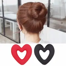 2018 Новинка; Лидер продаж корейский стиль в форме сердца пончики Леди прекрасный новый бутон волос Плетение волос инструменты волос заколка