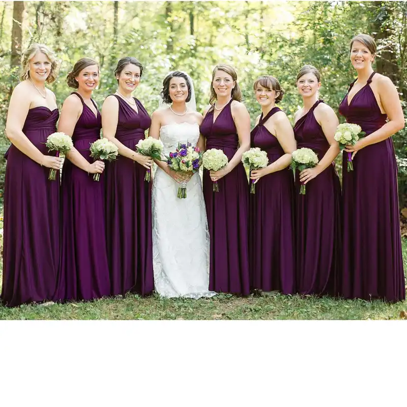 lilac infinity bridesmaid dress