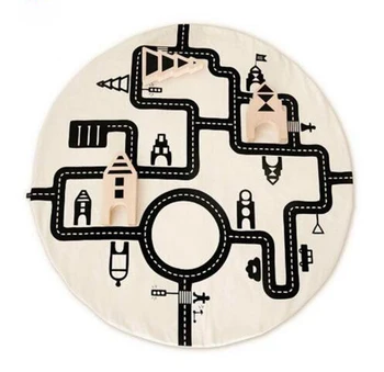 

Ins Baby Racing Games Adventure Play Mats Cotton Carpet Children Room Decoration Bedding Kids Gift Crawling Rug Mat Blanket