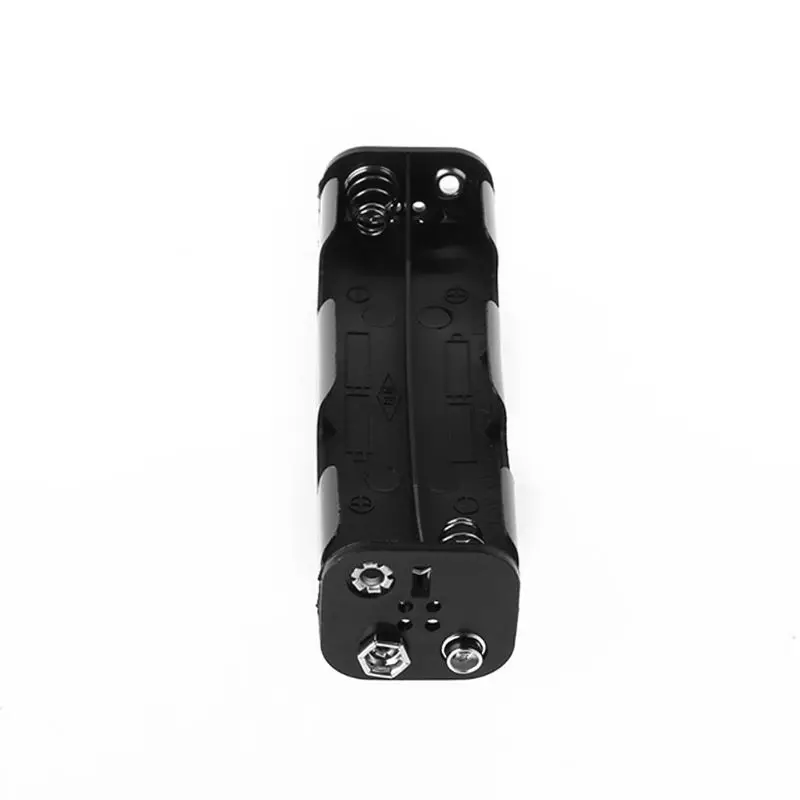 

Battery Box Long Strip 8x AA Case Holder 12V Double Side Back Storage 9V Button Container DIY Soldering Connecting