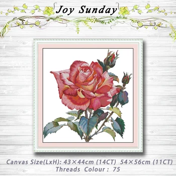 

Rose Flowers painting dmc 14CT 11CT counted cross stitch kits embroidery sets Needlework Sets chinese cross stitch Home decor