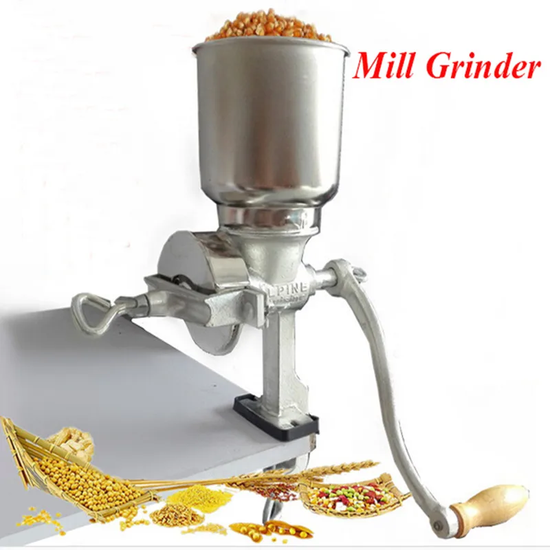 Iron Mill Grinder Hand Crank Manual Grains Chinese Herbal Medicine Oats