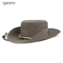 QDKPOTC Весна Лето Горячий Открытый скалолазание Быстросохнущий ведро шляпы козырек джунгли широкоугольная Кепка для мужчин и женщин досуг Спортивная Кепка