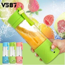 3 Colores Mini USB Portátil Recargable Eléctrica Máquina del fabricante del Smoothie Blender Agitar Y Tomar Jugo De Fruta Exprimidor Exprimidor Lenta