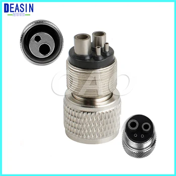

3* Dental High Speed Handpiece change from 2 to 4 hole Adapter Changer Tube HF1