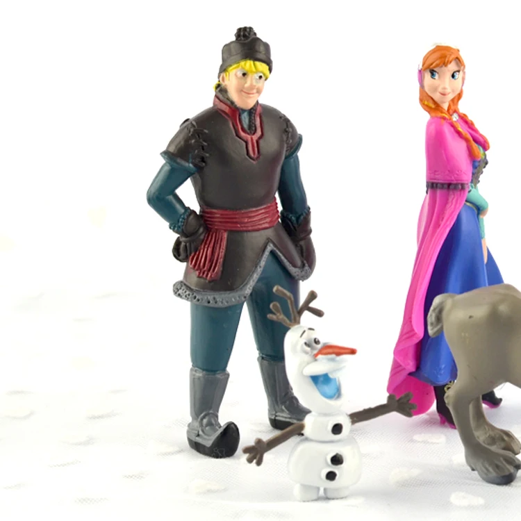 Экшн фигурки Disney Холодное сердце 5 шт./лот 10 см ПВХ Куклы модели Анны Эльзы