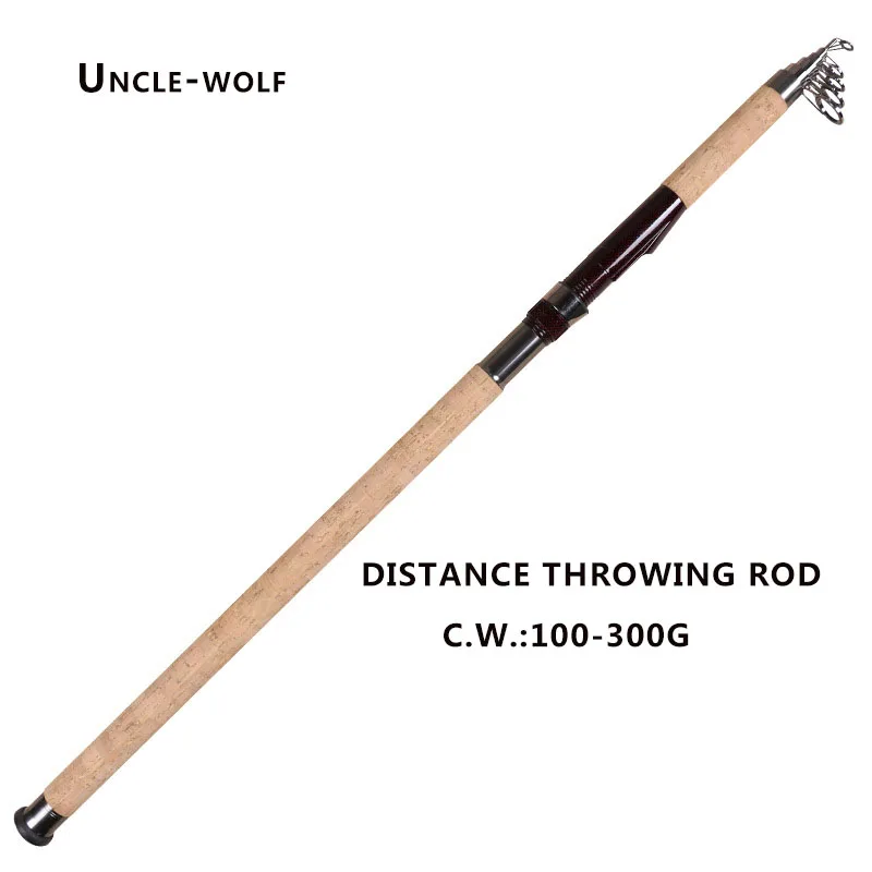 3.6m 4.2m C.W.100 300g Carbon Cork Handle Distance Throwing Rod in