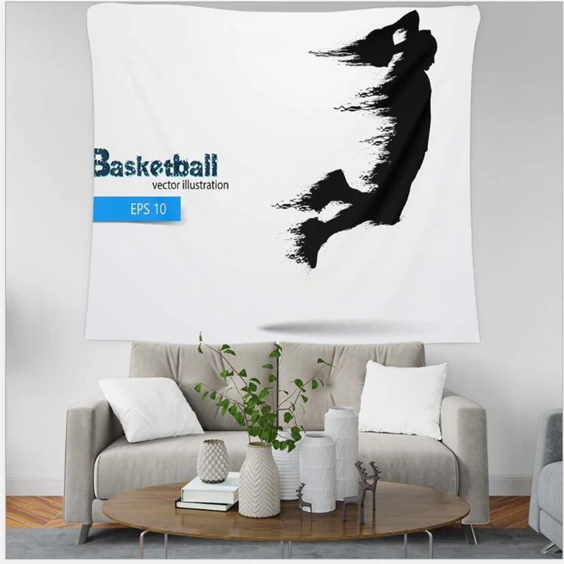 AOVOLL 2019 Баскетбол Slam Dunk 3D печать домашний гобелен настенный Декор пляжное