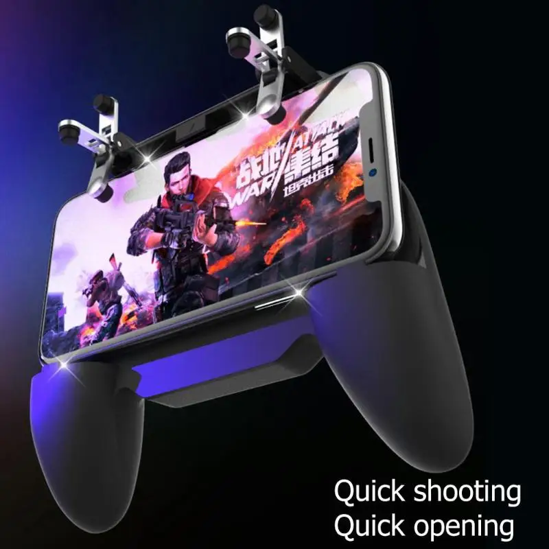 ALLOYSEED Games Pads Power Bank Heat Dissipation Cooling Fan Gamepad Joystick Hand Grip for Phone P