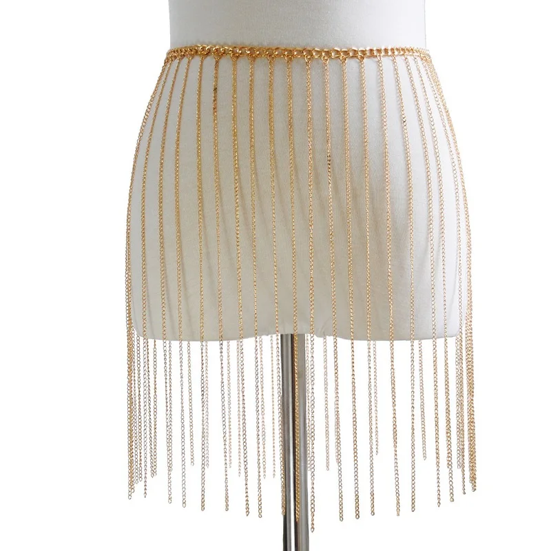 

Sexy body chain skirt belly Chain belt Metal belly body Jewelry festival outfit waist Beach club party summer accessories