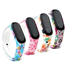 Mi 3HS) Упаковка из 4b ремешок для xiaomi mi Band 3, силиконовый браслет для xiaomi mi band 3 аксессуары браслет mi band3 ремень