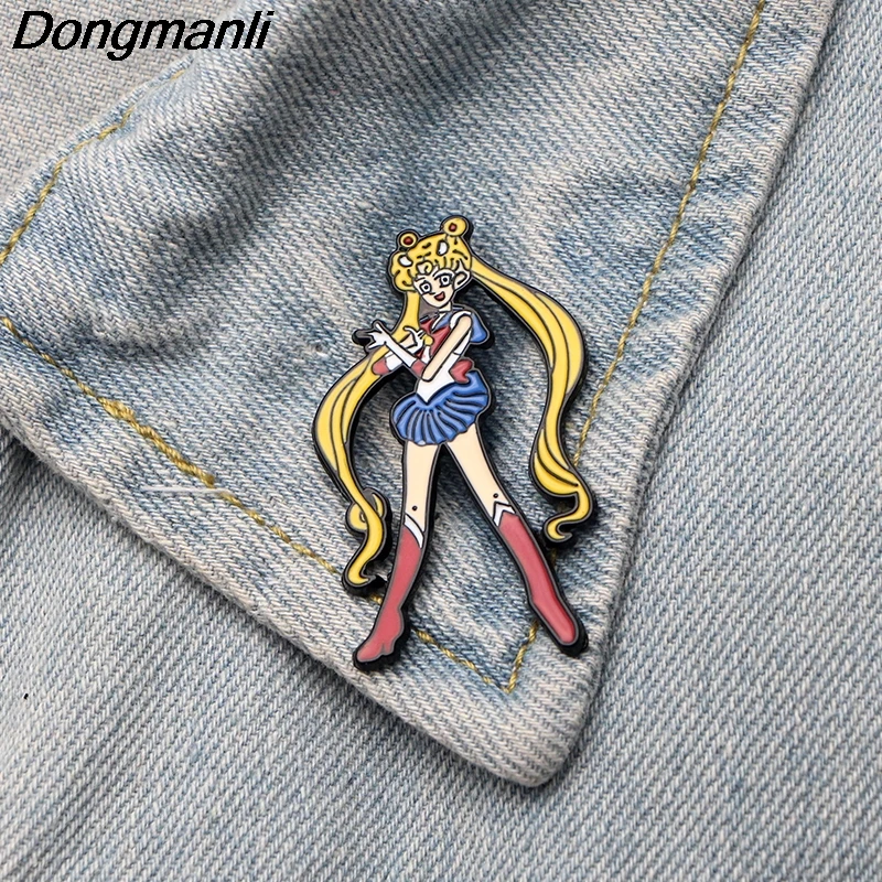 

DMLSKY Sailor Moon Enamel Pin Brooches Badges for Clothing Metal Pin Badges Cute Pins for Women and Kids Cartoon Pins M2713