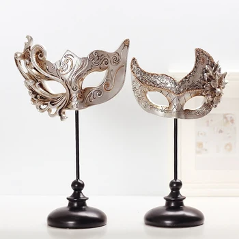 

Interesting Europe style people masks Resin model statueClassic face mask Home decoration crafts ornament