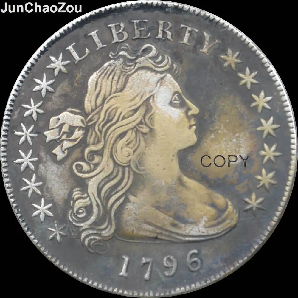 

United States Of America 1796 Liberty Brass Silver Plated Replica Coins
